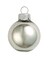 Whitehurst Small Shiny Finish Glass Christmas Ball Ornaments - 2" (50mm) - Pewter Gray - 28ct